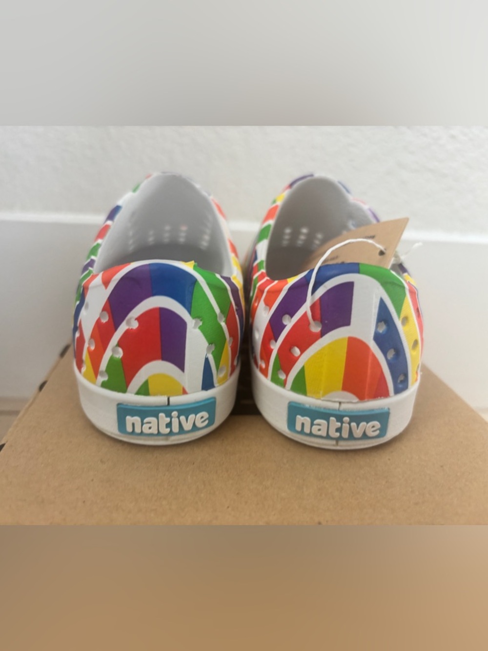 New Native Toddler Jefferson Print White/Multi Brick - Picture 4 of 8